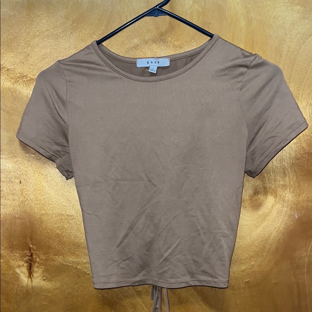 Brown Women's Crop Top